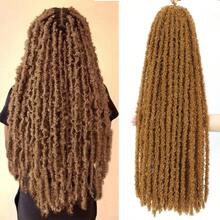 1-6 Packs Butterfly Locs Crochet Hair Dreadlocks Meche Faux Locks Crochet Hair Braids Extensions 12-36 Inch Pre Looped Long Butterfly Faux Locs Thick Synthetic Meche Dreadlocks Faux Locks Crochet Braiding Hair Extensions For Women & Girls - Multicolor - View 50