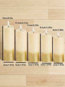 Bộ 12 đèn nến điện tử LED hình viên đạn bán chạy xuyên biên giới, đèn ngủ nhỏ tạo không gian lãng mạn, đèn trang trí bàn làm việc. - Đèn nến - Xem 6
