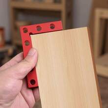 Escuadra de precisión de aleación de aluminio resistente de 100 mm con detector de ángulo de 90° y calibrador de marcado - Construcción de alta calidad, mango ergonómico, herramienta localizadora central con escala y sistema de alineación - Cuadrado de marcado - Ver 1