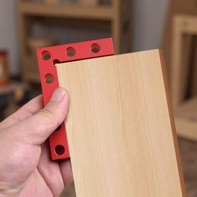 Escuadra de precisión de aleación de aluminio resistente de 100 mm con detector de ángulo de 90° y calibrador de marcado - Construcción de alta calidad, mango ergonómico, herramienta localizadora central con escala y sistema de alineación