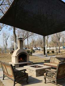 Multi-Size Sunshade Cloth,Outdoor Sunshade Black-Colored High-Density Polyethylene Sunshade Net, Suitable For Dog Houses, Chicken Coops, And Greenhouses. The Plant Sunshade Cloth And Sunshade Sail Awning Cloth Provide Double Protection,For Garden Terraces, Plant Sunshades, Greenhouses Outdoor Pavilions And Lawn Sunshades. The Sunshade Cloth Is Suitable For Dog Houses And Chicken Coops And Is Easier To Hang Up - Multicolor - View 2