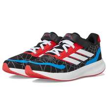 Adidas Kids Marvel Spider-Man Run Falcon Shoes (Little Kid) |  | Kids Sneakers - Đen/Trắng/Hồng ngọc nguyên chất - Xem 1