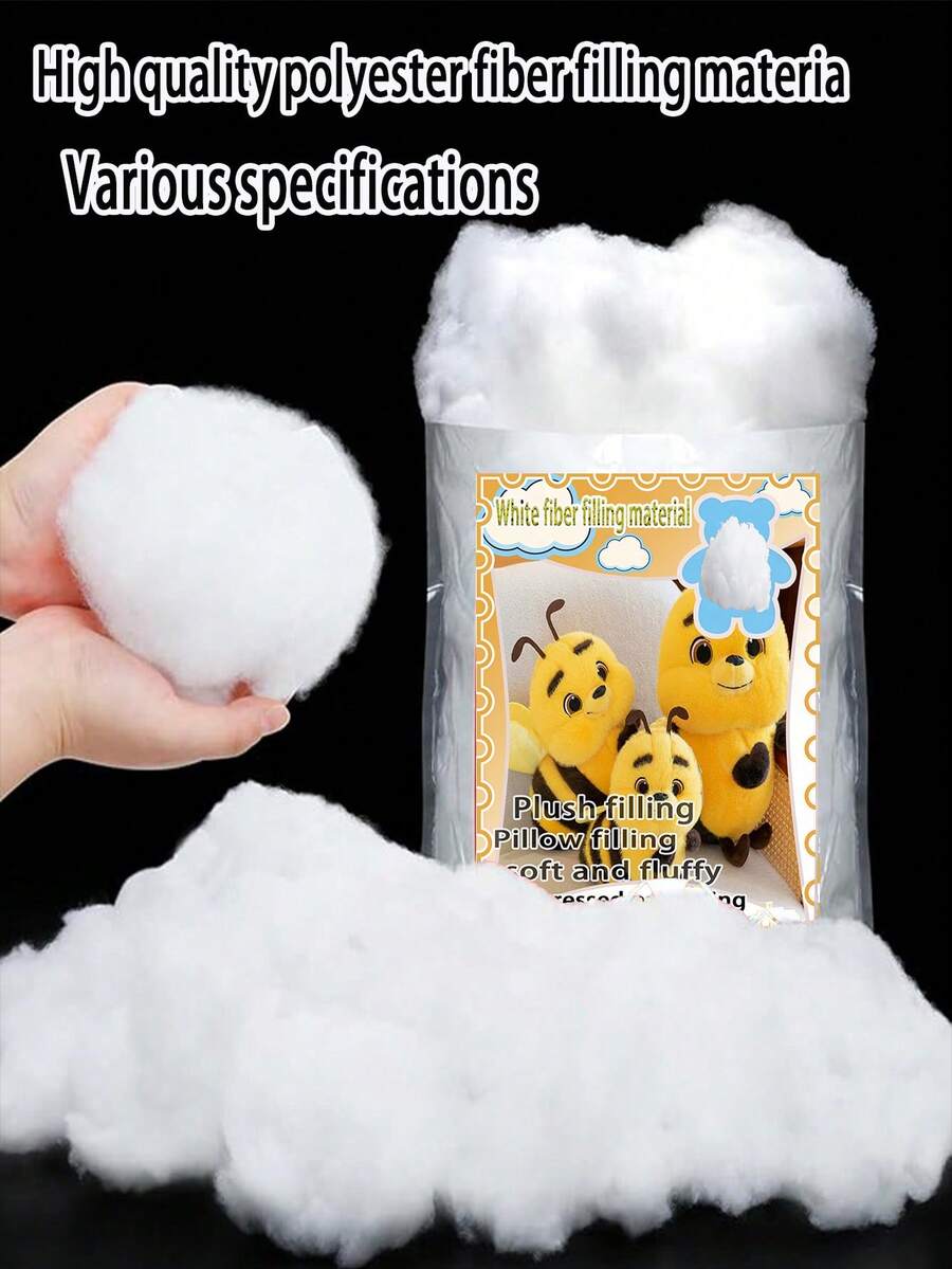 1 Set Of 399g/798g Filling Cotton, Ultra-Fine Down Cotton, Vacuum Compressed Woven Silk Cotton, Polyester Filling Material, Suitable For Filling Pillows, Pillows, Woven Dolls,Rembourrage Coussin - Filler - View 1