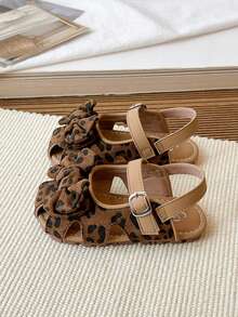 Girls' Elastic Band Flat Roman Sandals, Spring/Summer New Fashion Comfortable Sport Sandals - Brown - View 6