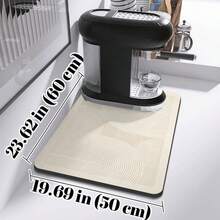Coffee Machine Mat, Kitchen Countertop Draining Mat, Quick Dry, Heat Resistant, Non-Slip Rubber Bottom, Waterproof, Easy To Clean - Ginger - View 18