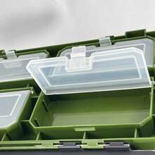 Crystals Fishing Tackle Box Seat Bucket With Strap Portable Camping Fishing Storage Seat Box With Compartments - Green - View 5