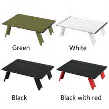 Mini Portable Folding Table, Lightweight Outdoor Table Suitable For Beach Picnic, BBQ And Fishing, Foldable Camping Coffee Table, Outdoor Hiking Camping Supplies With Storage Bag - Multicolor - View 5