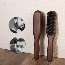 鬃毛顺滑梳 - 柔软/中等硬度顺滑梳，用于造型、抛光和抚平头发，打造顺滑无毛躁的发型，男女皆宜 - 木柄 - 彩色 - 查看 6