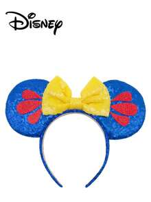 Disney 1个蓝色、红色和黄色闪光发箍 - 节日派对头饰、趣味拍照道具、游乐园配饰，适合生日派对和复活节活动，可爱蝴蝶结卡通发夹、公主装扮配饰、旅行配饰发带发箍 - 彩色 - 查看 6