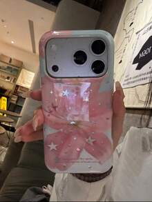 Ốp lưng điện thoại họa tiết hoa ly hồng tối giản phong cách Hàn Quốc mùa xuân/hè dành cho iPhone 17 Pro, 16 Pro Max, 14, 15, chống rơi vỡ, quà tặng mùa xuân. - Hồng - Xem 7