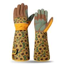 JOISIV 2pcs/Set (1 Pair) Anti-Puncture Rose Gardening Gloves, With Reinforced Palm And Extended Forearm Protection Floral Long Sleeve Gloves, Suitable For Pruning, Planting, Weeding And Yard Work - M - View 14