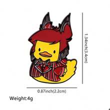 Cute Cartoon Yellow Duck Enamel Pins Funny Animals Brooch Lapel Pin Badge On Backpack Clothing Accessories Fashion Jewelry Friends Gifts - Yellow - View 12