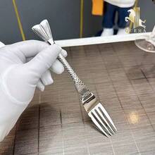 304 Stainless Steel Unique Spoon, Household Soup Spoon, Kids Dining Spoon, Creative Western-Style Spoon, Serving Spoon - View 4