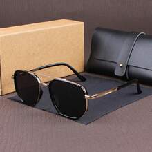 Vintage TAC Polarized Sunglasses For Outdoor Activities | TR Lightweight Frame | UV Protection | Anti-Glare & Scratch-Resistant | Comes With Hard Case & Soft Cloth - AA - View 5