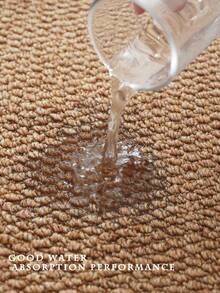 Washable Non-Slip Living Room Bedroom Carpet, Faux Jute Rug, Faux Woven Living Room Bedroom Carpet With Natural Rubber Backing - Mocha Brown - View 10