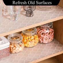 4/6/8片装多功能EVA防潮垫，可用作冰箱垫、抽屉垫、橱柜垫、衣柜垫，防水防尘，可裁剪，1片垫子即可防潮、防尘、防油、保护橱柜，无需胶水，铺放即可，易于清洁。 - 白線燈籠片狀 - 查看 1