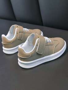 1 đôi giày thể thao đế bằng thấp cổ, mềm mại, chống trơn trượt, unisex, kiểu dáng casual, thời trang, đa năng dành cho học sinh, giày chạy bộ, nhẹ, phù hợp cho mọi mùa. - Màu Khaki - Xem 8