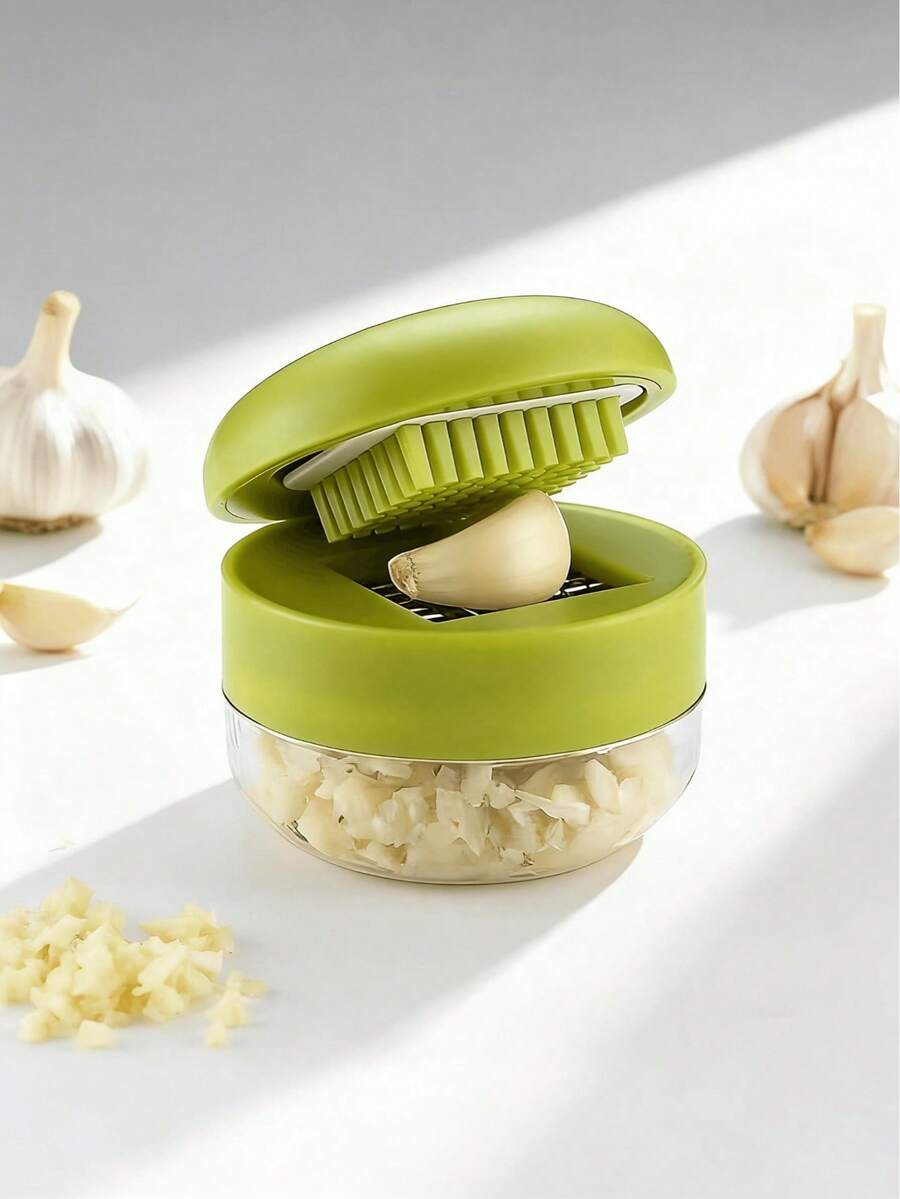 1 Piece Garlic Press, Chopper, Universal Garlic Chopping Specifications, Easy Manual Operation Press, Easy To Clean Cutting Board, Compact Handheld Design, Plastic Material, Kitchen Garlic Processing Tools, Kitchen Small Tools, Ginger Press, Vegetable Chopper, Essential Kitchen Accessories, Practical And Sharp Chopping Blades, Ergonomic Grip Design, Dual-Purpose Garlic Pressing And Chopping, Kitchen Garlic Chopping, Home Cooking/Baking/Seasoning, Pressing Tools