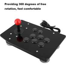 Controlador de Arcade Rocker, Controlador de Juego Arcade USB para Máquina Arcade , Joystick de Juego Arcade Rocker con 8 Botones (negro) - 1 - Ver 6