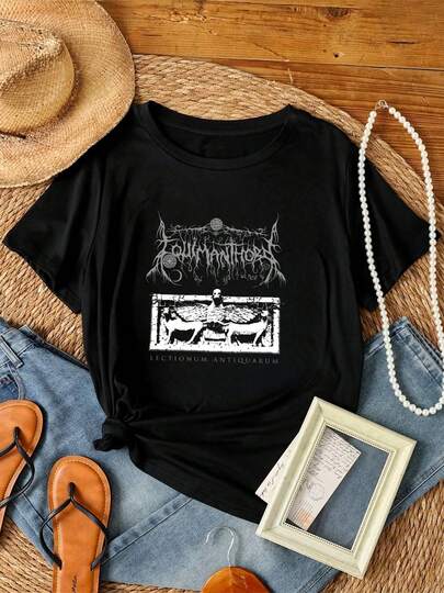 women t-shirt print EQUIMANTHORN - LECTIONUM ANTIQUARUM T-SHIRT / ABSU, Necromantia, Abrumptum