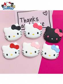 2/6pcs Sanrio Hello Kitty 3D Charms untuk Pembuatan Perhiasan DIY, Aksesoris Sepatu, Dekorasi Casing Ponsel, Botol, Sandal, Hadiah Ulang Tahun - stiker silikon - View 2