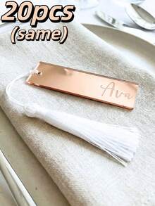 1/10/20 件装个性化长方形姓名牌匾，定制激光雕刻亚克力牌匾，情人节礼物，周年纪念日礼物，生日礼物，浪漫礼物，结婚礼物，适合作为送给家人、朋友、爱人、挚友、配偶、父母和兄弟姐妹的纪念礼物，创意圣诞礼物，派对礼物，节日礼物，圣诞装饰品，新年礼物，情侣礼物，好朋友礼物，派对装饰品，纪念礼物，多功能且易于使用。 - 多色2 - 查看 13