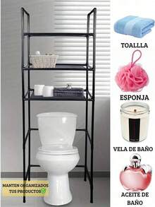 Kệ đựng đồ 3 tầng cho phòng tắm, làm bằng thép không gỉ. - Nhiều màu - Xem 3