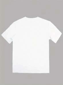 Camiseta Ligera con Estampado de Bisones del Parque Nacional  - Camiseta para Hombre, ligeramente elástica, diseño geométrico, tejido de punto - Estilo cómodo de verano 100% Algodón - Blanco - Ver 2