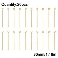 20 chiếc ghim chữ T bằng thép không gỉ, dùng để tự làm đồ trang sức, vòng cổ, vòng tay, bông tai, ghim chữ T, ghim bi. - tự làm lấy - Xem 12