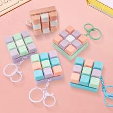 Colgante de tecla de teclado creativo para descompresión - Opciones de multicolor, con hebilla, adecuado para teclados mecánicos - Regalo del Día de San Valentín y accesorio de moda, 1 llavero de tecla de teclado de descompresión - Un juguete antiestrés con efectos de sonido, un alivio del estrés y colores brillantes y hermosos tipo macaron. - Multicolor - Ver 8