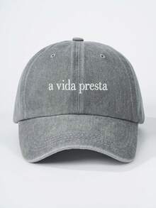 1件女款刺繡 A Vide Presta 水洗棒球帽，世界盃戶外可調節防曬休閒帽，適合春秋旅行、海灘度假，男款遮陽帽，Y2K風格青年帽 - 棒球帽 - 查看 5