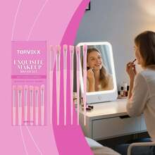 TORVIKX Delicate Makeup Brush Set, Suitable For Daily Makeup, Can Be Given As A Gift To Girlfriend - Pink - View 3