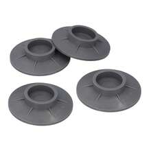 4Pcs Vacuum Suction Cup Washing Machine Feet Pad, Non Slip Anti Vibration Noise Reduction Pad, TPU Soft Rubber, Gray, Universal For Home Appliances - View 5