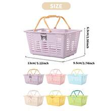 Miniso Sanrio Keroppi/Hello Kitty/Kuromi/Cinnamoroll/My Melody Mini Handheld Basket,Backpack Hanging Basket, Lovely Birthday Gift, PVC Material(1 PC) - View 9