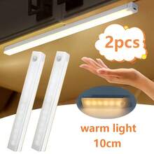 2pcs LED Motion Sensor Lights, USB Rechargeable, 3 Color Modes, Dimmable, Large Battery Capacity, Ideal For Bedside, Nightlight, Hotels And Bars - 2PCS - View 16