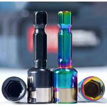 8mm Hex Nut Driver Tool, Non-Magnetic Steel Sleeve With Ball Detent, Precision Hexagon Socket Adapter For DIY Repair Workshop Assembly - Black - View 6