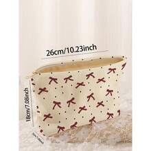 1pc Portable Zippered Storage Bag, Colorful Heart Pattern Double-Sided Print, Multi-Function Storage Pouch,Boho Vibes,Fall Decor,Autumn Decor,Room Decor - 彩色 - 查看 10