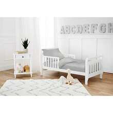 American Baby Company Minky Dot Chenille Juego de Cama de 4 Piezas para niño pequeño Gris 4 Piezas - Gris - Ver 2