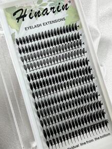 240 Pcs D Curl Mixed Length Premade Fan Spire Lash Manga Anime Spire Eyelashes Extension Feather Shape Eyelashes Soft Grafting Lashes Suitable For Salon - D - View 3