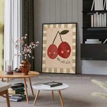 Mon Petit Cheri Print, Small Cherries, Children's Art, Cute Kids' Painting, Cute Nursery Wall Art, Lovely Print, Playroom, Nursery Art, Fruit. - Multicolor - View 10