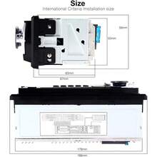 Radio de coche con audio USB/SD/MP3, Bluetooth y manos libres, con mando a distancia, color negro. - A - Ver 8