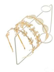 3件套枫叶蝴蝶金属发箍发带头饰发圈 - 彩色 - 查看 1