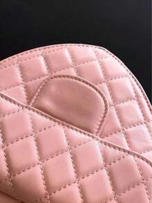 Pink Heart - Shaped Quilted Chain Crossbody Bag For Women - 19 * 18 * 6cm - Cute Casual Shoulder Purse​ - 粉色 - 查看 7