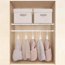 1 件可调节免钻浴帘杆支架，壁挂式窗帘挂钩，毛巾杆支架，适用于浴室、厨房、卧室、客厅浴室装饰 - 彩色 - 查看 11