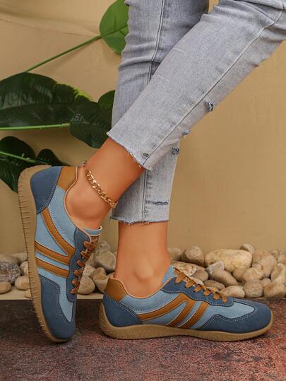 Giày thể thao buộc dây thời trang, giày chạy bộ dành cho thanh thiếu niên.