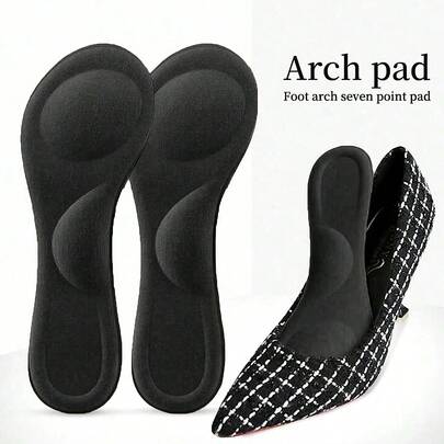 1 Pair Soft Arch Support Cushion Pads For Women's High Heels, Comfortable Anti-Slip Insoles For Sandals