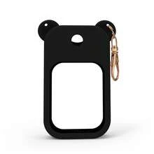 1 chiếc vỏ bảo vệ bằng silicon cho bình xịt nước rửa tay khô, dạng móc khóa di động, tương thích với chai 30ml (1oz/30ml). - Xem 10