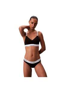 Calvin Klein LGHTLY LINED BRALETTE Women's Black - Black - View 2