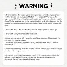 儿童智能手表，带音乐控制、来电提醒、计步器、自定义壁纸，兼容iOS和安卓系统，时尚男女童礼物 - 查看 3