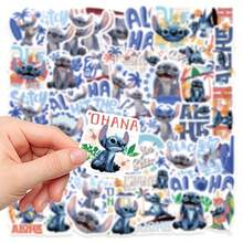 Disney 50 miếng dán chống thấm nước hình Stitch, thích hợp dán lên vali, ốp điện thoại, máy tính bảng, đàn guitar, ván trượt, cốc, sổ kế hoạch và các vật trang trí khác. - Mũi khâu - Xem 3